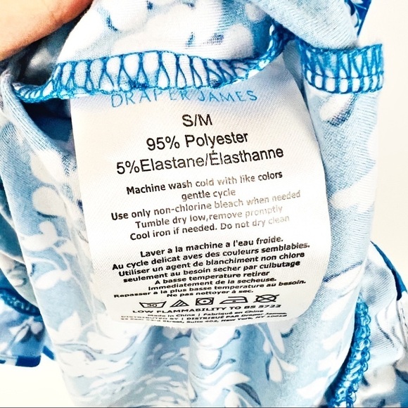 Draper James Ruffle Nightie in Blue Shadow Floral - Picture 5 of 7